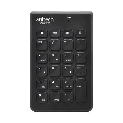 ANITECH คีย์บอร์ดตัวเลขไร้สาย (สีดำ) รุ่น N185